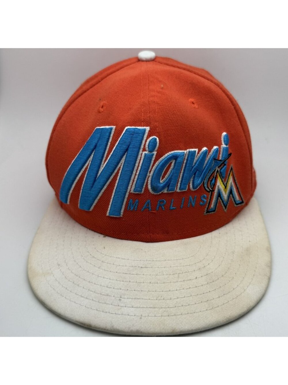 Miami Marlins MLB Snapback Hat Cap New Era Orange White One Size Fits Most